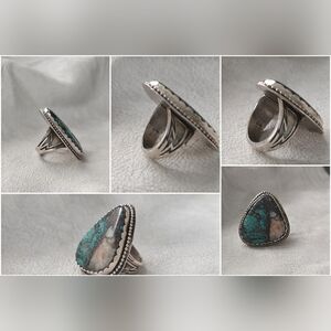 Silver and Turquoise Statement Ring